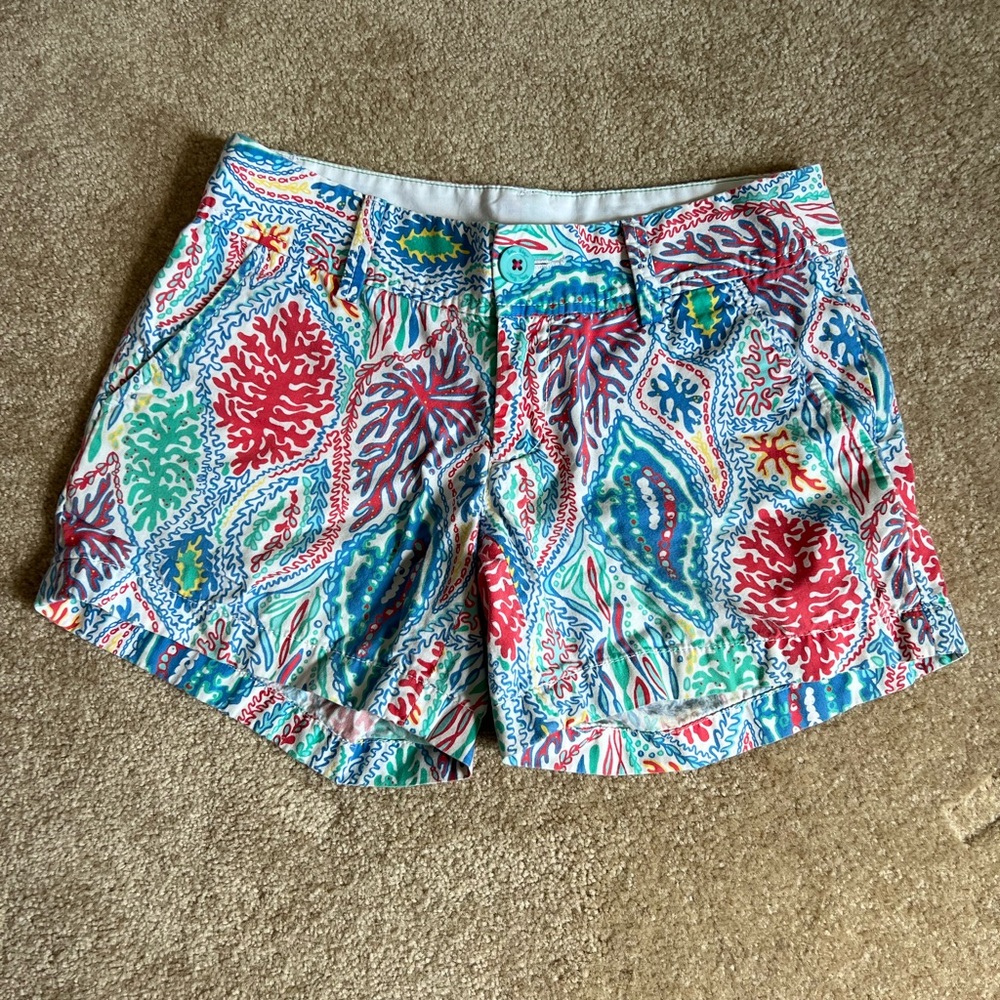 Lilly Pulitzer Colorful Patterned Women Shorts
